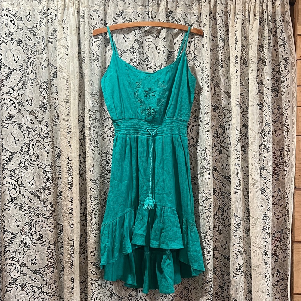 Roxy Turquoise High Low Dress Size M